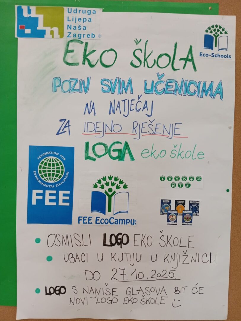 OBAVIJEST O NATJEČAJU ZA LOGO EKOŠKOLE